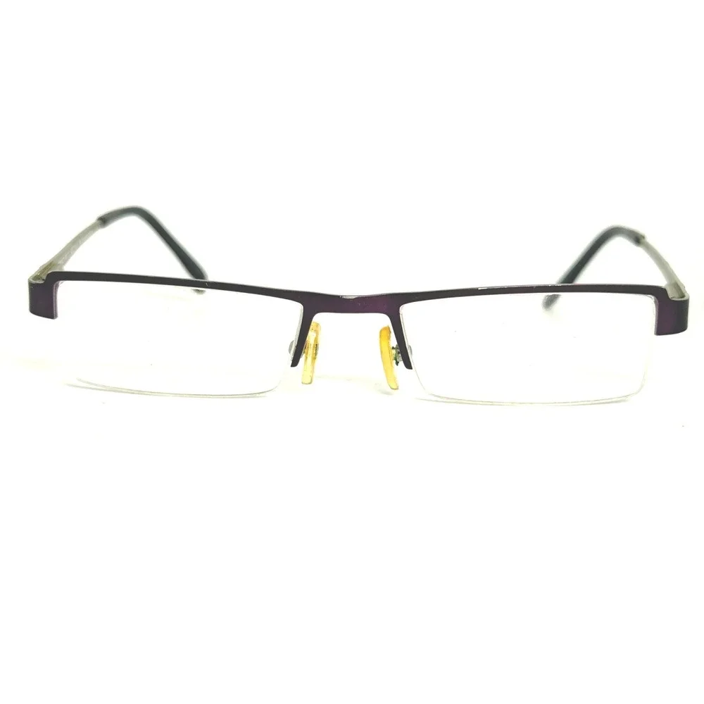Firenze Arctic Eyeglasses Mat Purple‎ Mat Silver 49-18-145 Half Rim Frames